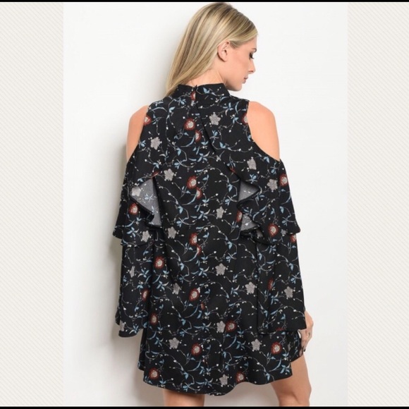 Cold Shoulder Mini Dress - Picture 3 of 3